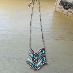 Lucky turquoise and silver necklace